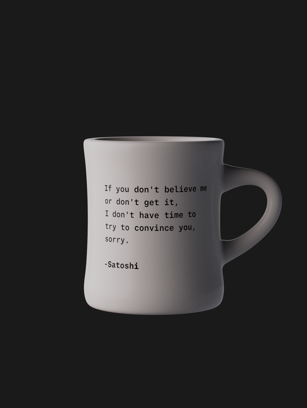 Satoshi Diner Mug
